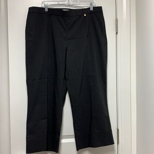 XL Calvin Klein black wide leg ankle pant